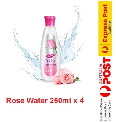 4 x Dabur Gulabari Rose Water, 250 ml (Pack of 4)