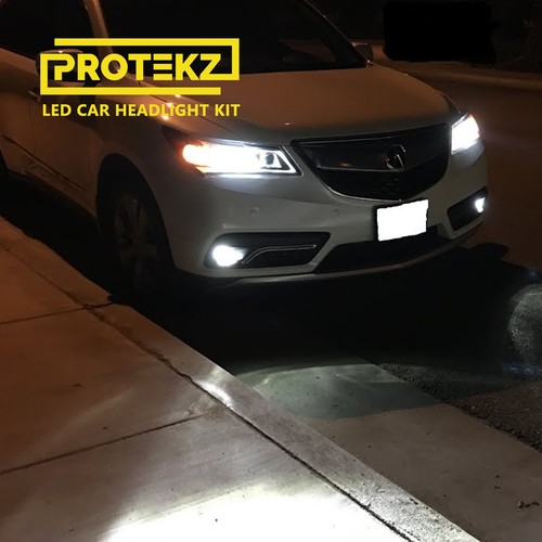 Protekz LED Light Bulb Conversion Kit 100W 40000LM 6000K 9005 Hb3 + 9006 HB4 SET - Foto 10 di 12