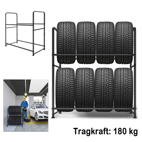 Reifenregal Reifenständer Werkstattregal Schwerlastregal Lagerregal Max. 180 kg