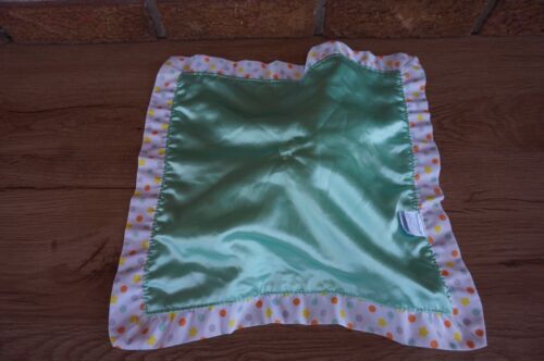 SECURITY Blanket GARANIMALS Little LAMB Mint Green Star Dots LOVEY Plush Satin - Picture 6 of 9