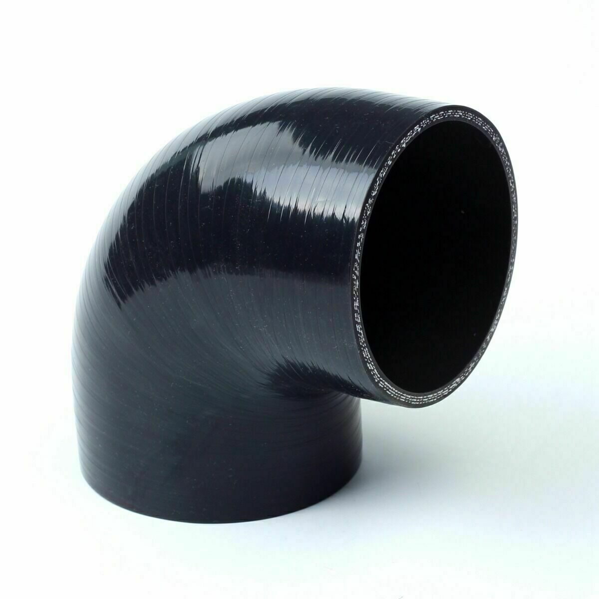 90 Degree Elbow Silicone Hose Turbo Coupler Intake Pipe Black 2.5"-2.5"Inch 64mm