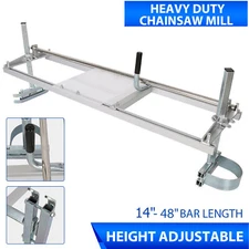 Chainsaw Mill Chain Planking Milling Rail Mill Guide 14"-48" Bar Aluminum Steel
