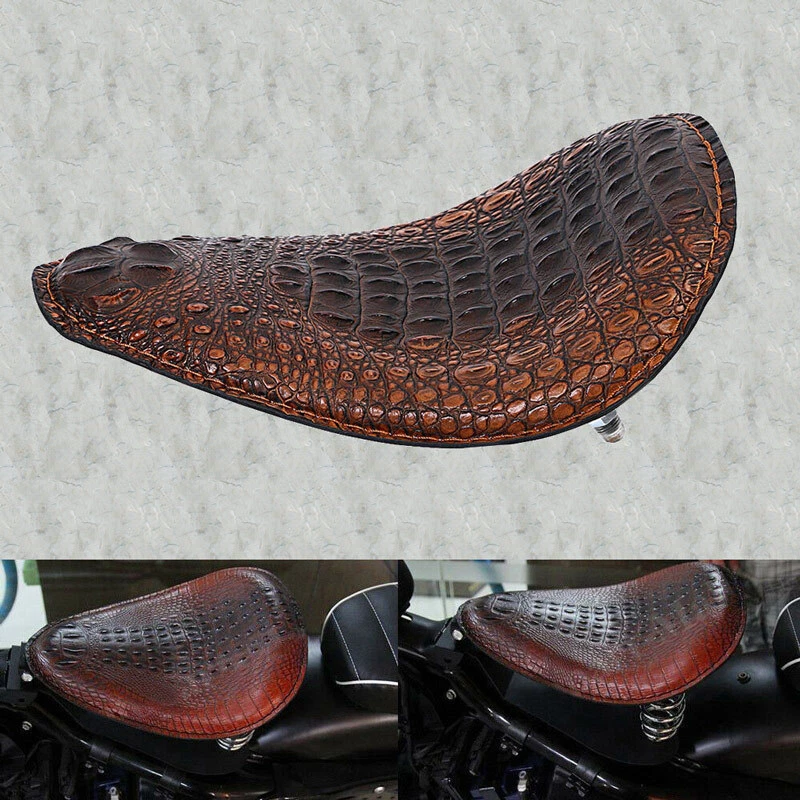 Alligator Large Solo Seat For Harley Dyna Fatboy Softail Springer Road King FLHR — 第 2/4 张图片