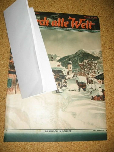 Garmisch Abbildung Zeitschrift 1933 ORIGINAL