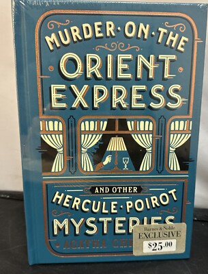 MURDER ON THE ORIENT EXPRESS Agatha Christie ~BRAND NEW SEALED LEATHER BOUND~ 