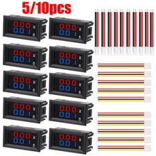 510x Dc 100v 10a Digital Voltmeter Ammeter Led Amp Volt Meter Current Gauge Usa