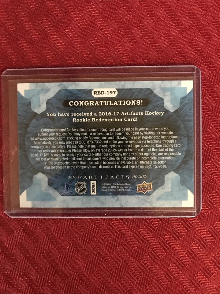 2016-17 PONTUS ABERG RC #RED197 /799 - Image 4 of 4