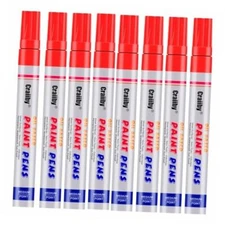 Paint Markers, 8 Pack Oil-Based Waterproof Quick Dry Permanent Paint Pen Red