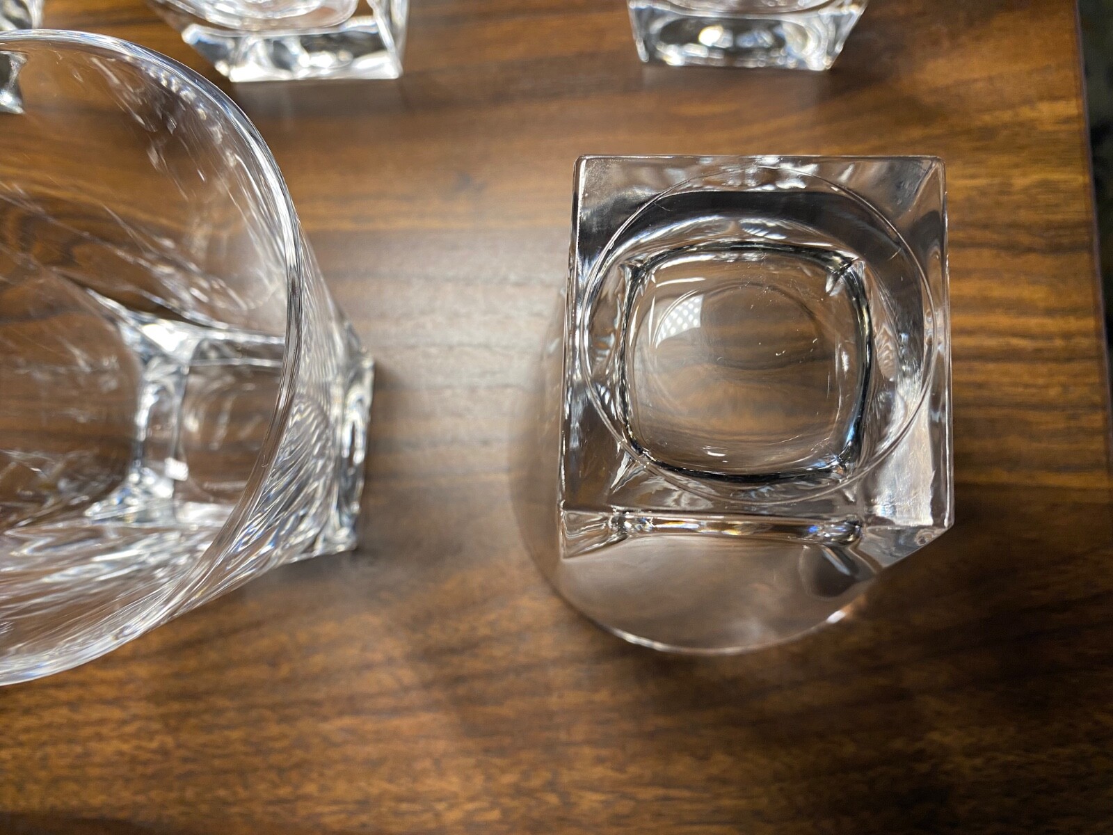 6 Royal Crystal Rock RCR Fusion Ultraclear Crystal Old Fashioned Whiskey Glasses