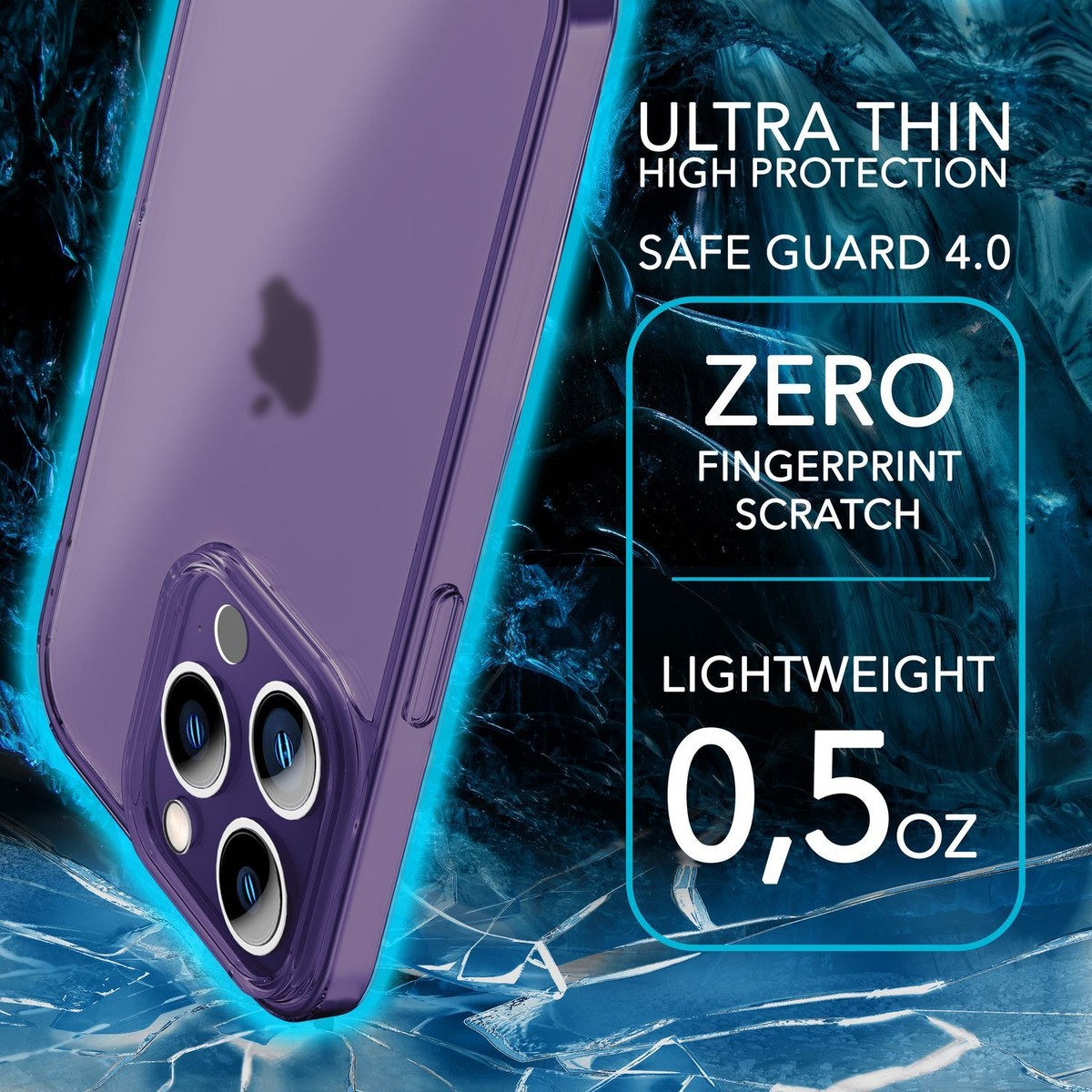 IPhone 14 Pro Max Hülle Ultra Slim – Matte, Kratzfeste Schutzhülle Mit Mikrofaser-Innenfutter