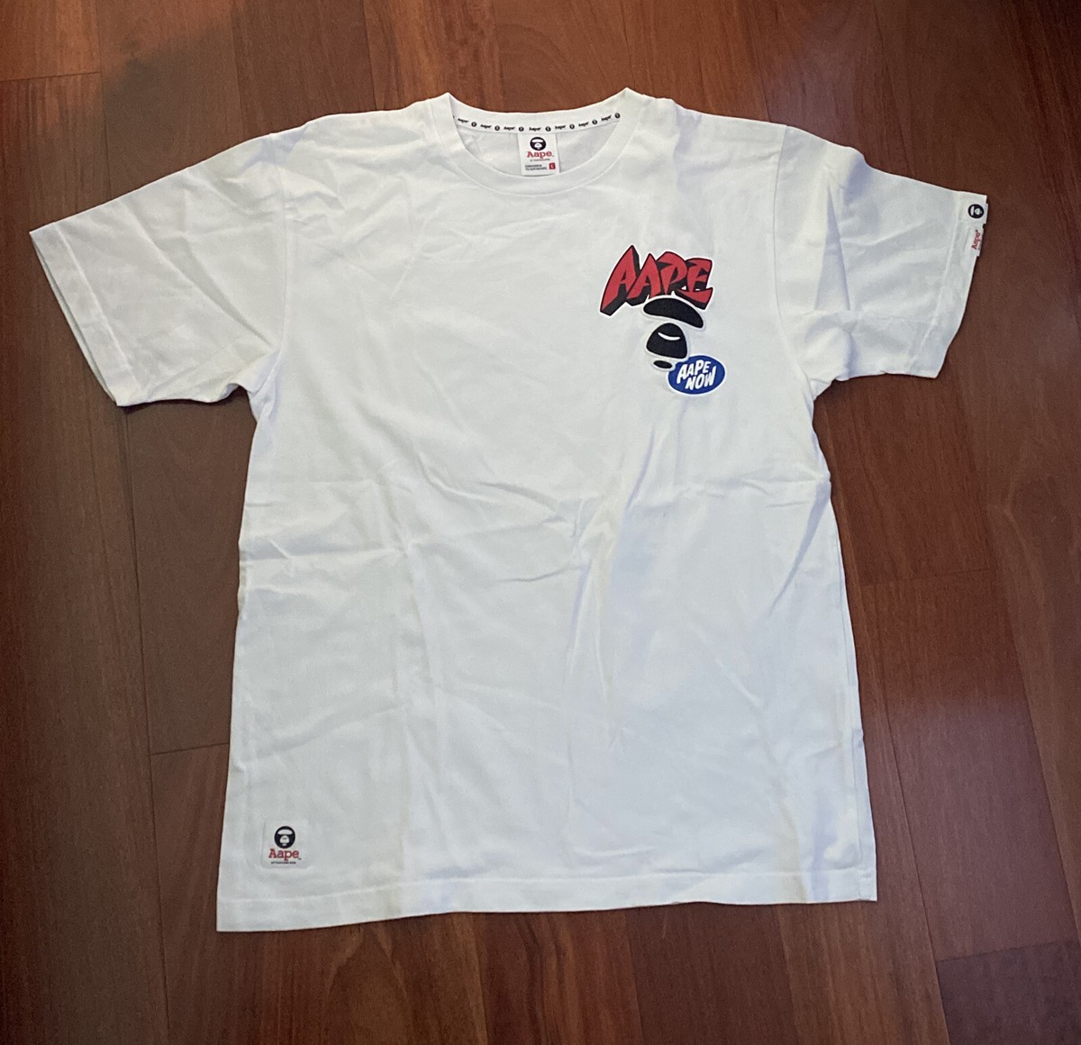 Aape “Aape Now” White T-Shirt Size Large | eBay