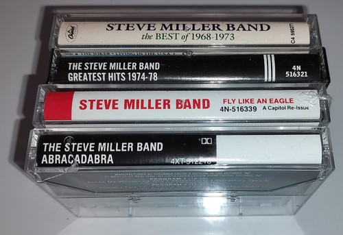 Lot Steve Miller Band Cassette Tapes Abracadabra Best Hits Fly Like An Eagle - Picture 4 of 4