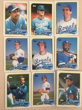 1989 Topps Kansas City Royals Complete Team Set! Bo Jackson ++