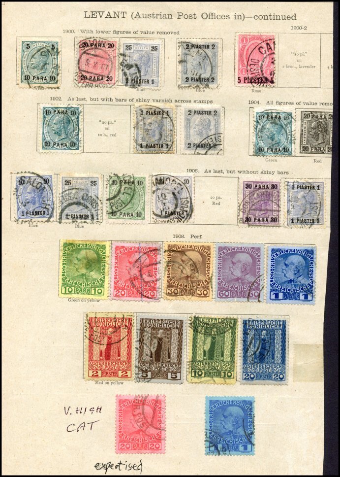 (CR321) AUSTRIA LEVANT. POST OFFICE TURKISH EMPIRE x26 STAMPS eBay