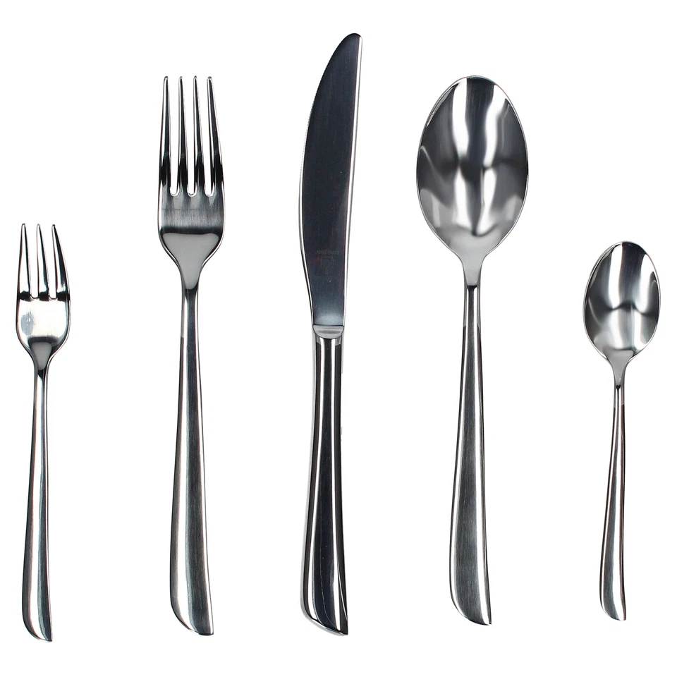 60tlg Twist Komplett-Besteck-Set für 12 Personen Messer Gabel Löffel Edelstahl - Bild 3 von 4