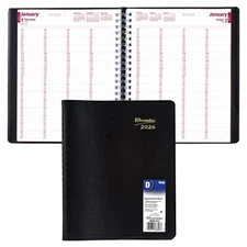 2026 Brownline CB960.BLK 4-Person Daily Appointment Book, 11 x 8-1/2"