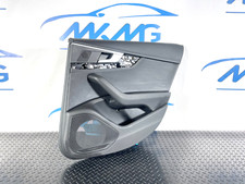 16-19 AUDI A4 B9 GENUINE SALOON REAR RIGHT DRIVER SIDE BLACK LEATHER DOOR CARD