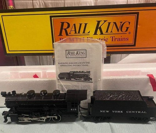 MTH=RAILKING O GAUGE NY CENTRAL 0-8-0 SWITCH ENGINE AND TENDER PROTO SOUND NIB ! - Picture 5 of 11