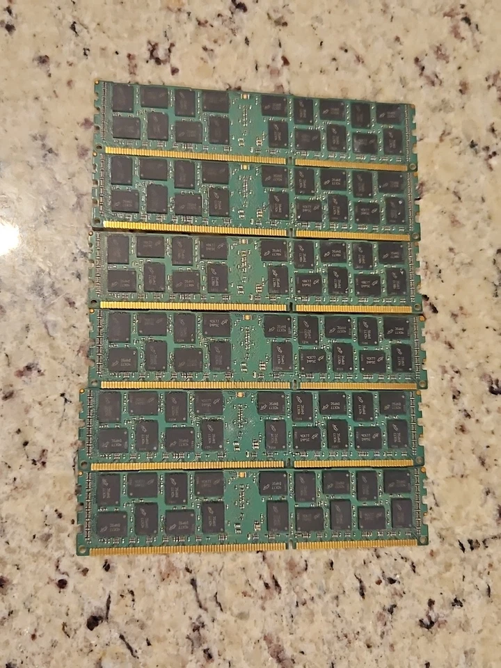 LOT 6 Micron MT36JSF1G72PZ-1G4K1HF 8GB PC3-10600R DDR3-1333 ECC Server Memory - Image 3 of 3