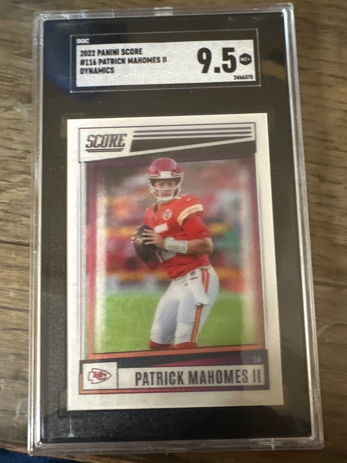 2022 panini score patrick  mahomes case hit  3d dynamics lenticular