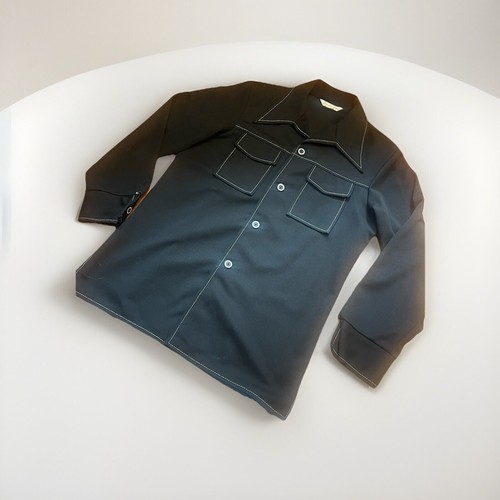 Traje Camisa Chaqueta De Colección Para Hombre Doble Tejido Mangas Largas Ocio Con Pantalones 38 M - Imagen 4 de 6