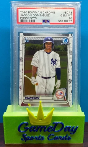 2020 Bowman Chrome Jasson Dominguez RC #BCP8 PSA 10 GEM MINT - Yankees