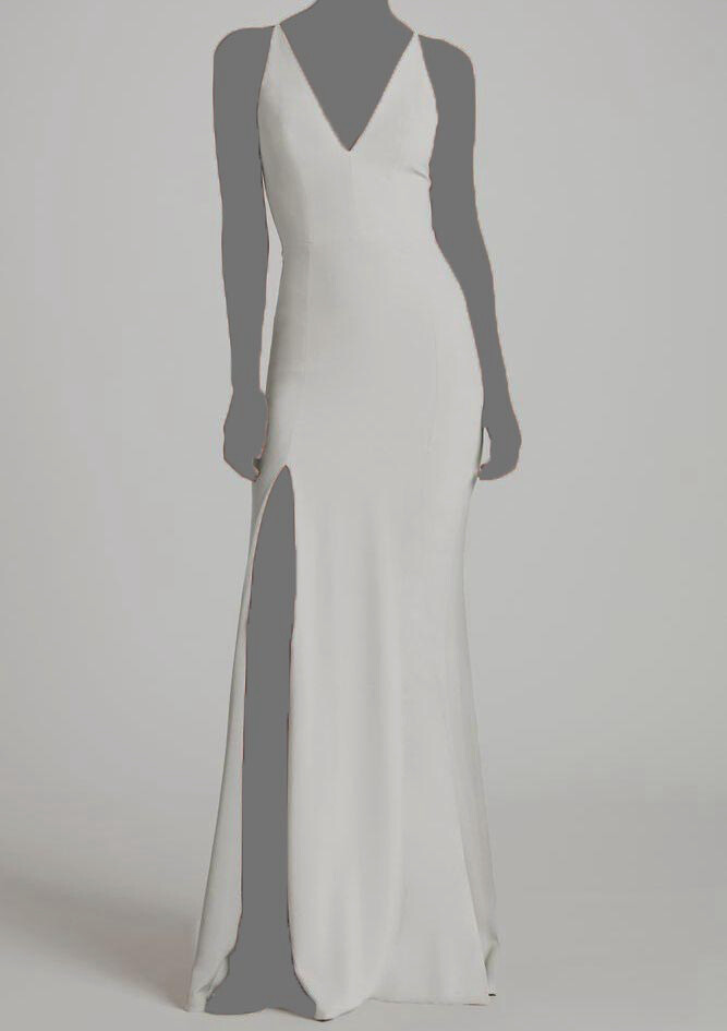strapless open back dress Iris Gown  Dress the Population