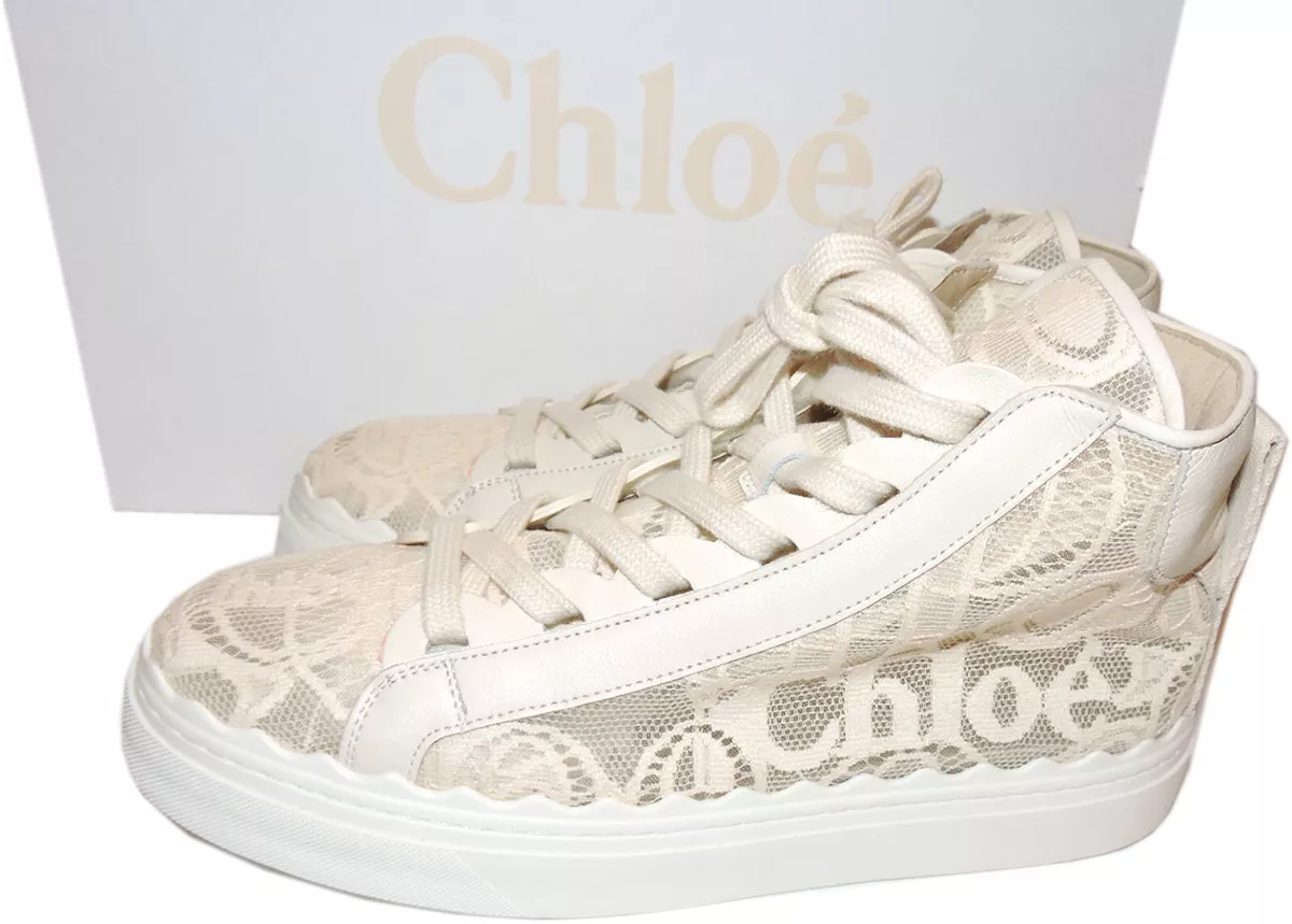 Chloe Beige Leather Embellished Slip On Sneakers Size 39 Chloe | TLC