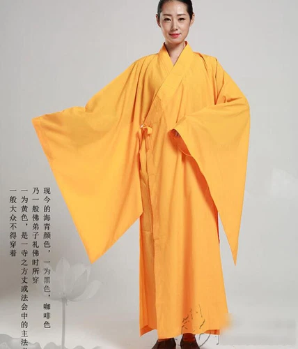 Nuevo Monje Budista Shaolin Kung Fu Traje Meditación Haiqing Bata Vestido Largo Vestido - Imagen 16 de 16