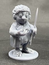 Bilbo Baggins with Sting Unpainted Resin Figure The Hobbit Rankin Bass LOTR