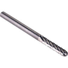 Image of Dormer P505 Ball Nosed Cylinder Carbide Burr 3mm 14mm 3mm
