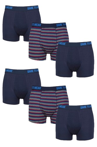 Mens Bamboo Trunks Plain & Striped Patterned 6 Pair Pack - SOCKSHOP Dare to Wear - Picture 15 of 19