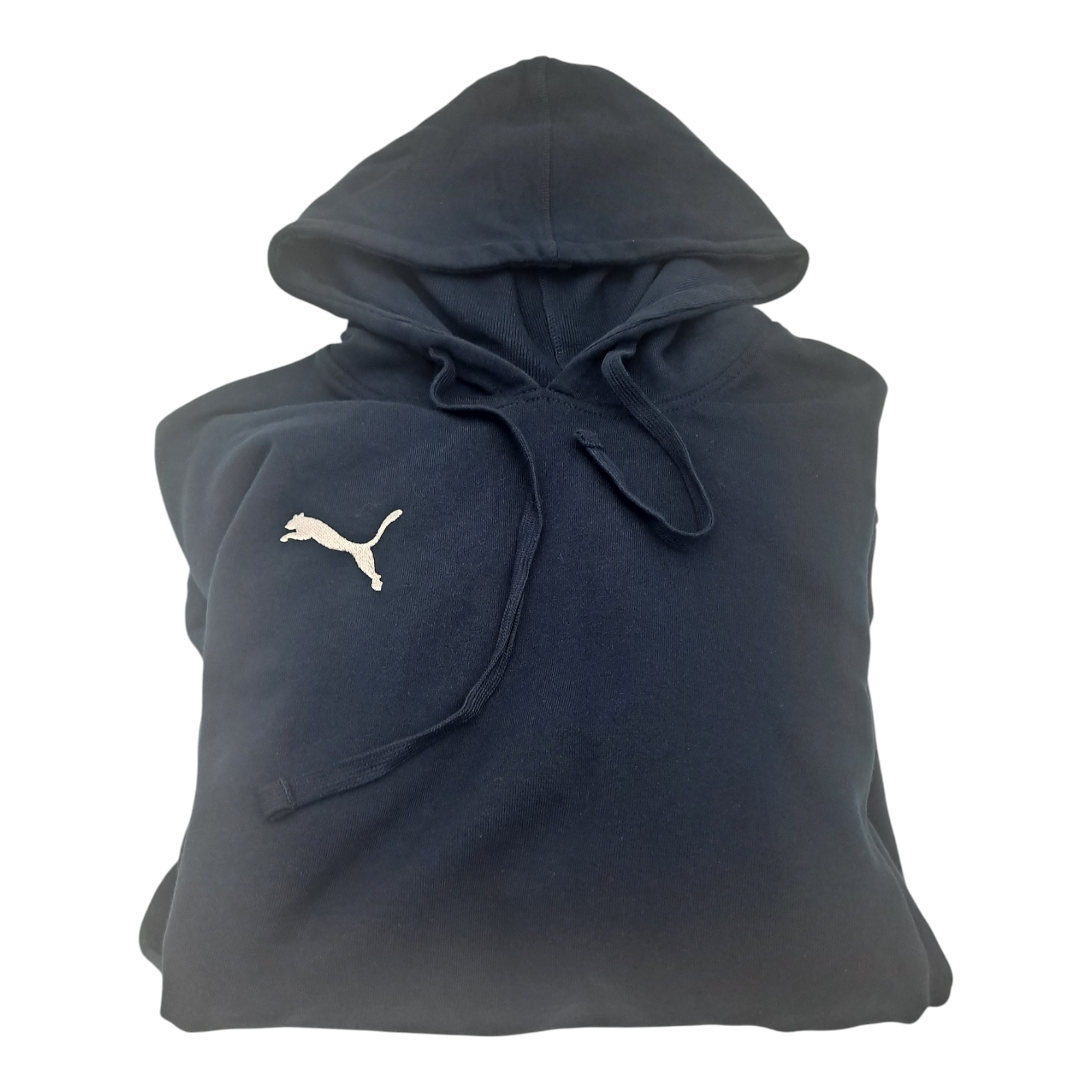 NWT PUMA Men's Navy Blue Drawstring Sweatshirt Fleece Hoodie PMA8001 LARGE