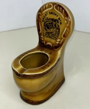Vintage Novelty Ashtray Great Smokey Mtn "Rest Your Ash" Toilet Souvenir Unused