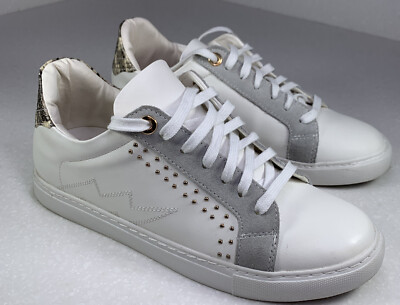 Steve Madden Women's BIANKA Studded Gold Snake Sneakers Size M, Very  Clean