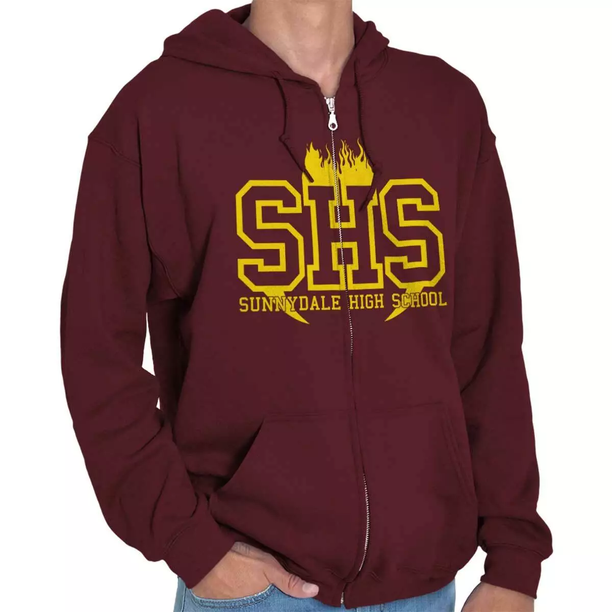 Sunnydale High School Buffy Gym Athletic Sweatshirt Zip Up Hoodie Men Women  | eBay