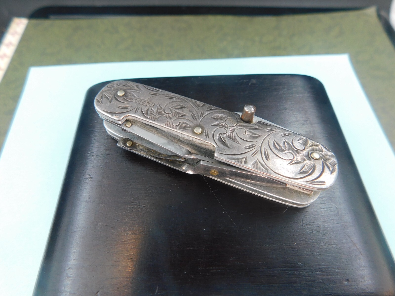 Antique Victorian Sterling CASE Silver Fruit Knife eBay