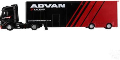 Mercedes-Benz Actros and Racing Transporter ADVAN 1/64 Diecast