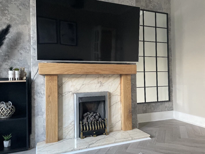 Oak Fire Surround *** CUSTOM MADE SIZES *** ***FIXED PRICE*** Fireplace  Mantle | eBay