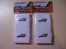4 PACKS OF SOCCER WRISTBANDS - WHITE - NEW AND IN THE ORIGINAL SEALED PACKAGE