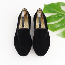Birdies Womens The Starling Flat Size 6.5 Black Velvet Slip On Shoe Loafer Comfy