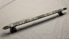 Rare Amerock Towel Rail Holder 30-3/4" width Pewter-ish Black Silver