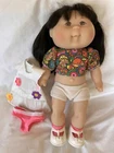 Vtg Mattel 1995 Cabbage Patch Vinyl Plastic Doll Girl Signed Clothes Shoes Socks