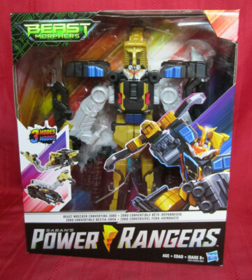 NEW 2018 Hasbro Saban Power Rangers Beast Morphers Beast Wrecker Converting Zord