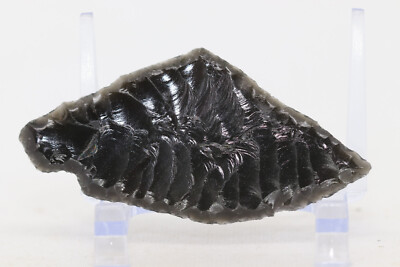 Flint Knapped Mexican Rainbow Obsidian Blade DIY Mountain Man Dagger/Neck Knife