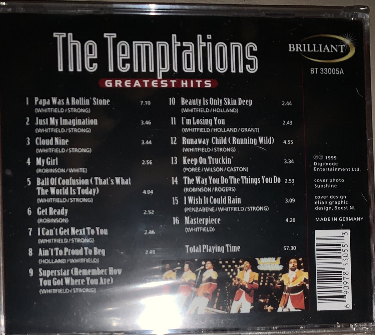 THE TEMPTATIONS~~RARE~~CD~~GREATEST HITS~~NEW SEALED