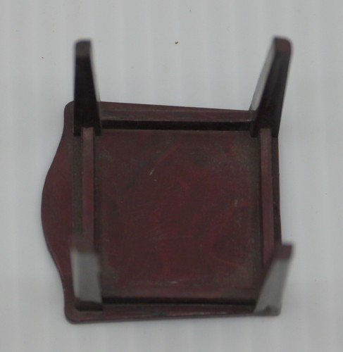 VINTAGE RENWAL PLASTIC DOLLHOUSE FIREPLACE MANTEL, w TABLE, DRESSER IN BROWN - Picture 8 of 8