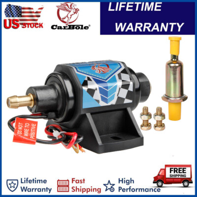 #ad 12V Low Pressure 5 9 PSI Universal Electric Fuel Pump Gasoline Inline 35 GPH $23.99