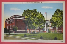 VTG POSTCARD-HIGH SCHOOL-FOREST CITY NORTH CAROLINA-NC