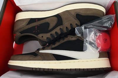 Size 9.5 - Jordan 1 x Travis Scott Low Mocha for sale online | eBay